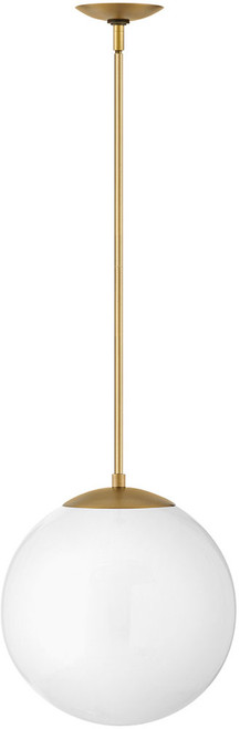 Hinkley 3744HB-WH Warby Modern Heritage Brass Pendant Light