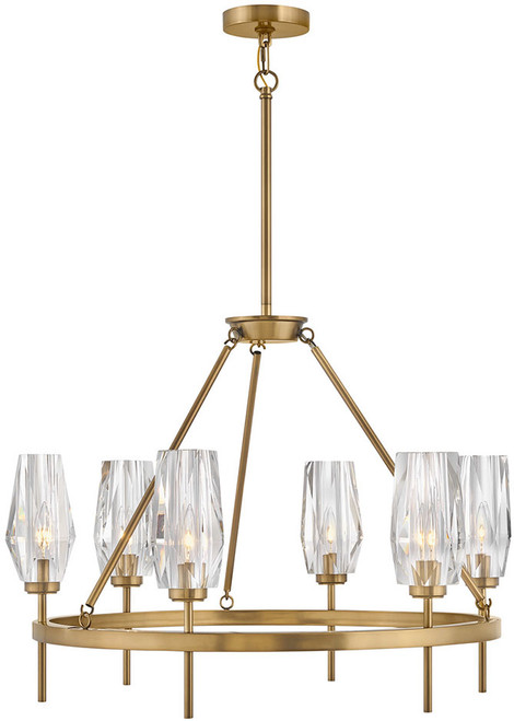 Hinkley 38255HB Ana Modern Heritage Brass LED Chandelier Light