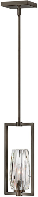 Hinkley 38257BX Ana Crystal Black Oxide Mini Pendant Lighting Fixture