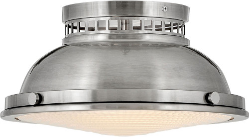 Hinkley 4081PL Emery Retro Polished Antique Nickel Ceiling Light Fixture