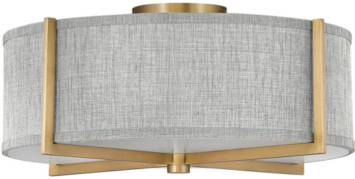 Hinkley 41707HB Axis Modern Heritage Brass LED Flush Ceiling Light Fixture