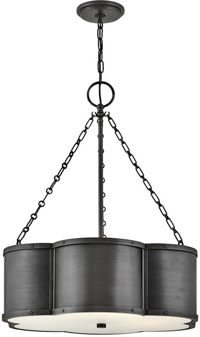 Hinkley 4446BLB Chance Contemporary Blackened Brass LED Hanging Light Fixture