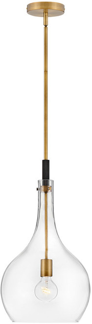 Hinkley 4457HB-CL Ziggy Modern Heritage Brass with Clear glass Pendant Hanging Light