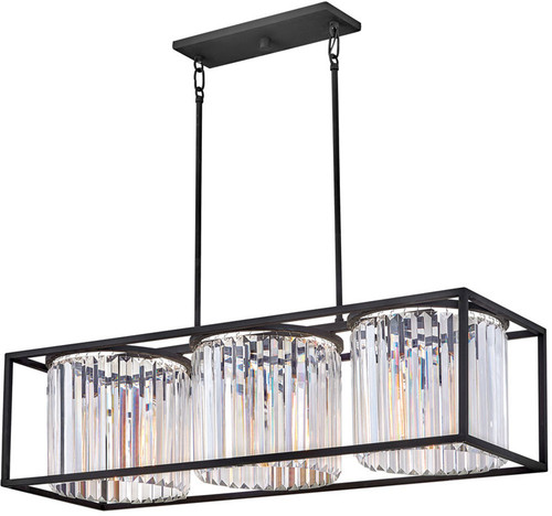 Hinkley 4556BK Giada Modern Black Kitchen Island Lighting