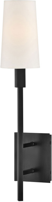 Hinkley 46450BK Fenwick Black LED Wall Light Sconce