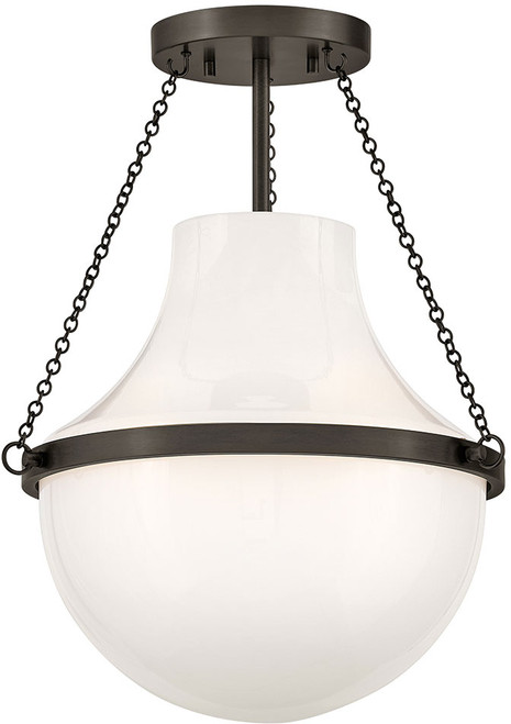 Hinkley 46891BX Collins Contemporary Black Oxide LED 15" Ceiling Light Fixture