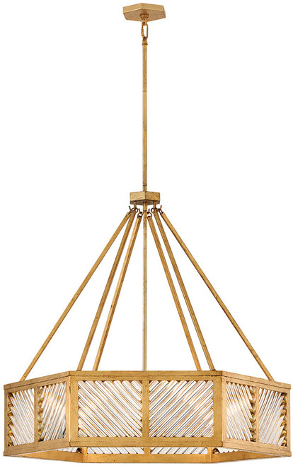 Hinkley 47466DA Sura Contemporary Distressed Brass LED Pendant Lamp