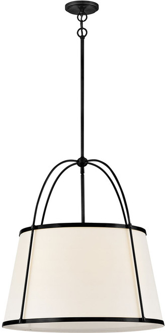 Hinkley 4895BK Clarke Black LED 24.5" Pendant Lighting