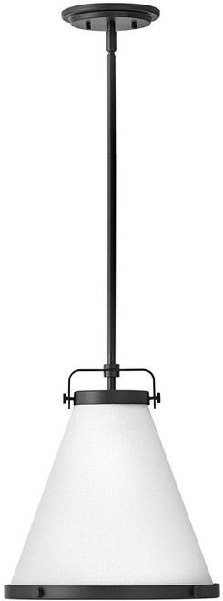 Hinkley 4997BK Lexi Contemporary Black 13.5" Pendant Light