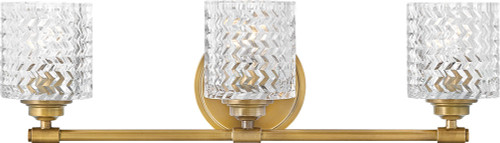 Hinkley 5043HB Elle Heritage Brass 3-Light Vanity Light Fixture