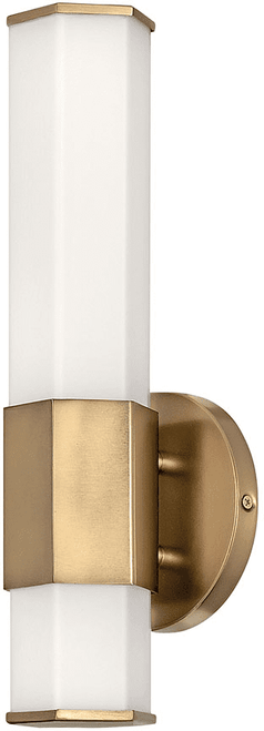 Hinkley 51150HB Facet Modern Heritage Brass LED Wall Lighting Sconce