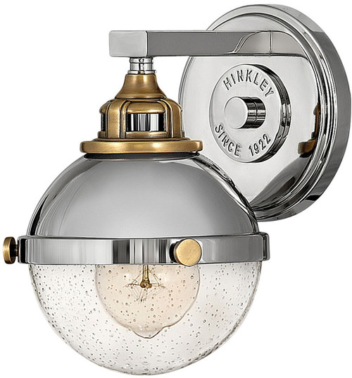 Hinkley 5170PN Fletcher Modern Polished Nickel Lamp Sconce