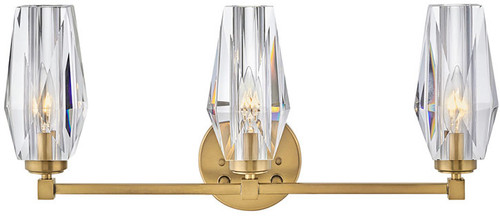 Hinkley 52483HB Ana Contemporary Heritage Brass LED 3-Light Bathroom Light Fixture