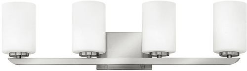 Hinkley 55024BN Kyra Brushed Nickel LED 4-Light Lighting For Bathroom