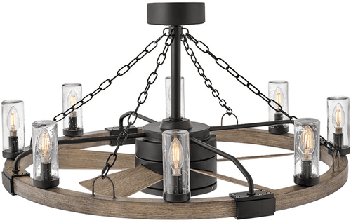 Hinkley 902928FMB-LWD Sawyer Modern Matte Black LED 36" Ceiling Fan