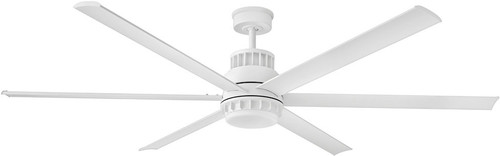 Hinkley 905372FMW-LWD Draftsman Matte White LED 72" Ceiling Fan
