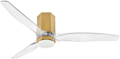Hinkley 905852FHB-LDD Facet Contemporary Heritage Brass LED 52" Ceiling Fan