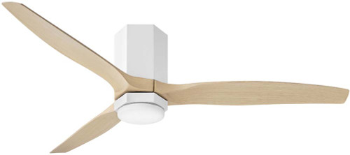 Hinkley 905852FMW-LDD Facet Contemporary Matte White LED 52" Ceiling Fan