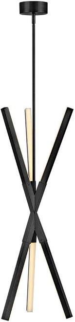 Fredrick Ramond FR30617BLK Rae Contemporary Black LED Mini Chandelier Light