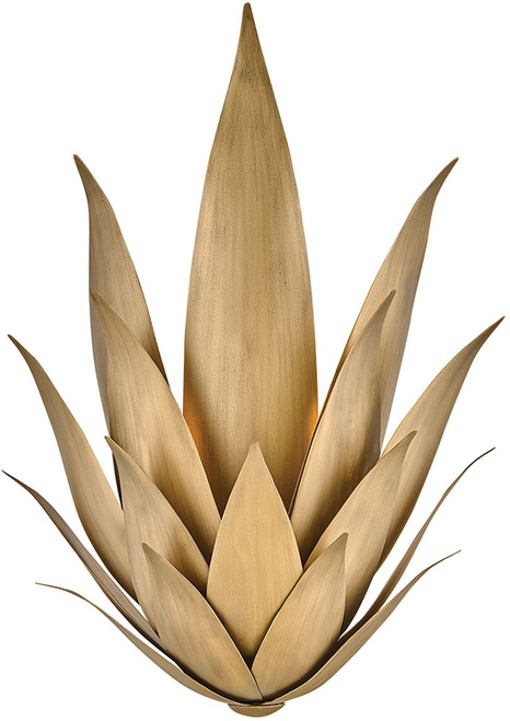 Hinkley FR30810BNG Agave Contemporary Burnished Gold Wall Lamp