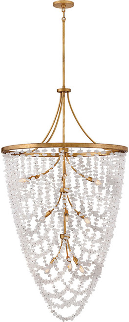 Hinkley FR41598DA Myra Modern Distressed Brass Multi Pendant Light Fixture