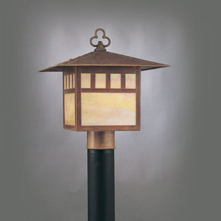 Hi-Lite Manufacturing H-258-P Craftsman 12" Wide Outdoor Pole Lighting Fixture