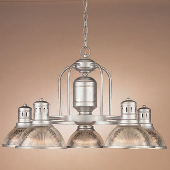 Hi-Lite Manufacturing H-265-D-RIB Wagon Wheel 22" Tall Chandelier Lamp