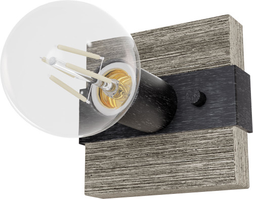 Hunter Lighting 13050 Donelson Modern Brushed Iron Light Sconce