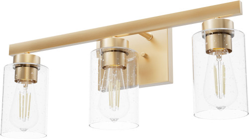 Hunter Lighting 13078 Hartland Modern Alturas Gold 3-Light Bathroom Wall Sconce