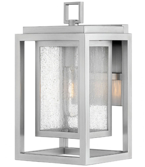 Hinkley 1000SI Republic Modern Satin Nickel Exterior Small Wall Lamp
