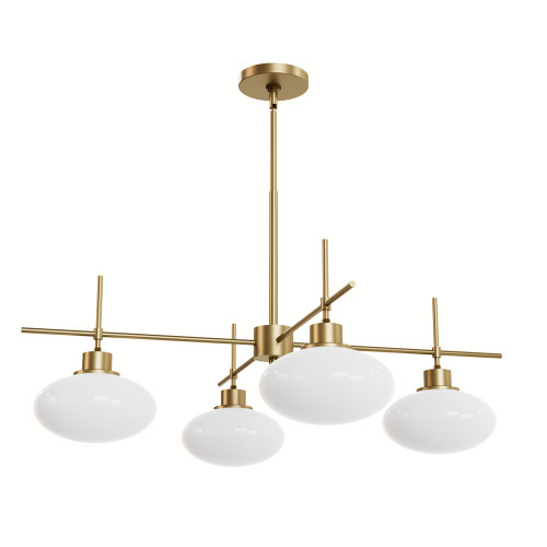 Hunter Lighting 13190 Getty Modern Luxe Gold Ceiling Chandelier