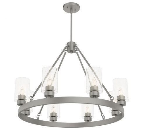 Hunter Lighting 19010 Hartland Matte Silver Hanging Chandelier