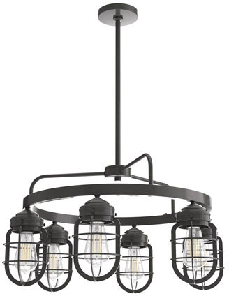 Hunter Lighting 19041 Starklake Modern Noble Bronze Hanging Chandelier