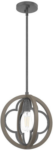 Hunter Lighting 19093 Gablecrest Modern French Oak Pendant Light Fixture