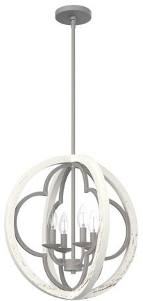 Hunter Lighting 19094 Gablecrest Modern Painted Concrete Hanging Light