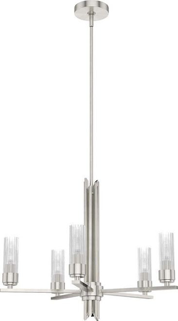 Hunter Lighting 19784 Gatz Modern Brushed Nickel 25" Ceiling Chandelier