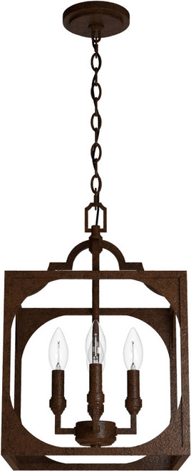 Hunter Lighting 19980 Highland Hill Modern Textured Rust Foyer Lighting