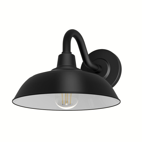 Hunter Lighting 46002 Mill Valley Contemporary Matte Black Exterior Sconce Lighting