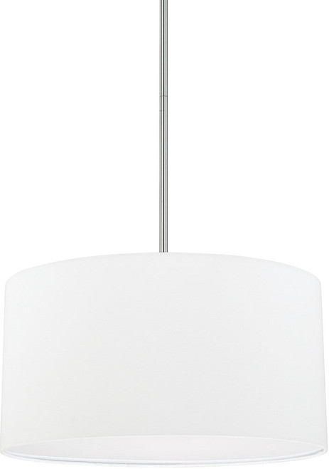 Home Place 314632BN-659 Brushed Nickel 18" Drum Pendant Light Fixture