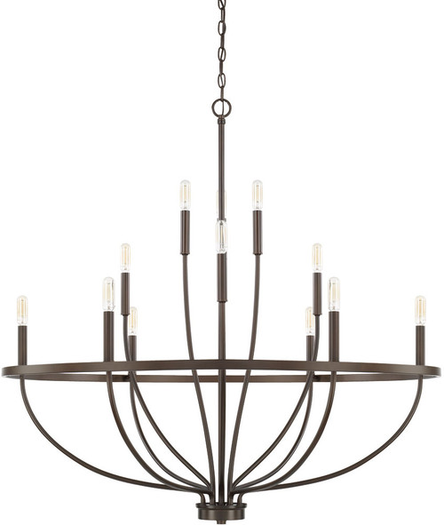 Home Place 428501BZ Greyson Contemporary Bronze Chandelier Lighting
