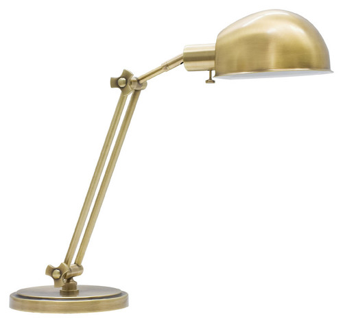 House of Troy AD450-AB Addison Adjustable 24 Inch Tall Table Top Lamp - Antique Brass