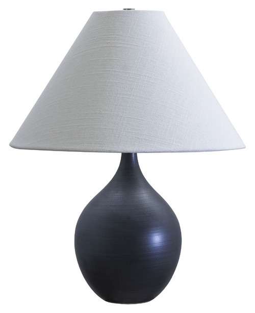 House of Troy GS200-BM Scatchard Transitional Stoneware Black Matte Lighting Table Lamp