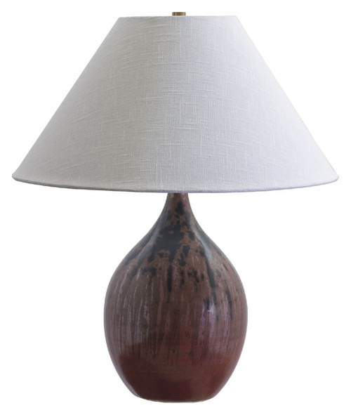 House of Troy GS300-DR Scatchard 22 Inch Tall Transitional Style Decorated Red Table Light