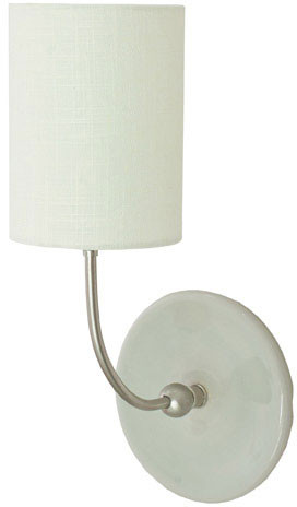 House of Troy GS775-SNGG Scatchard Contemporary Gray Gloss and Satin Nickel Lighting Wall Sconce