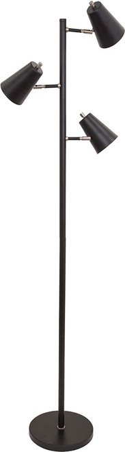 House of Troy K130-BLK Kirby Modern Black LED Floor Lighting