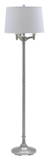 House of Troy L800-SN Lancaster 62 Inch Tall Satin Nickel Finish Traditional Floor Lamp