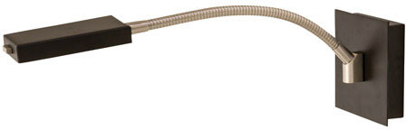 House of Troy LEW875-BLK Lewis Contemporary Black and Satin Nickel LED Wall Swing Arm Lamp