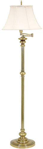 House of Troy N604-AB Newport Antique Brass Floor Light