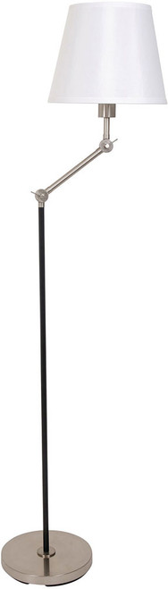 House of Troy T400-BLK/SN Taylor Contemporary Black and Satin Nickel Lighting Floor Lamp