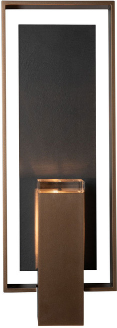 Hubbardton Forge 302664 Shadow Box Large with Slate Outdoor Wall Sconce Lighting